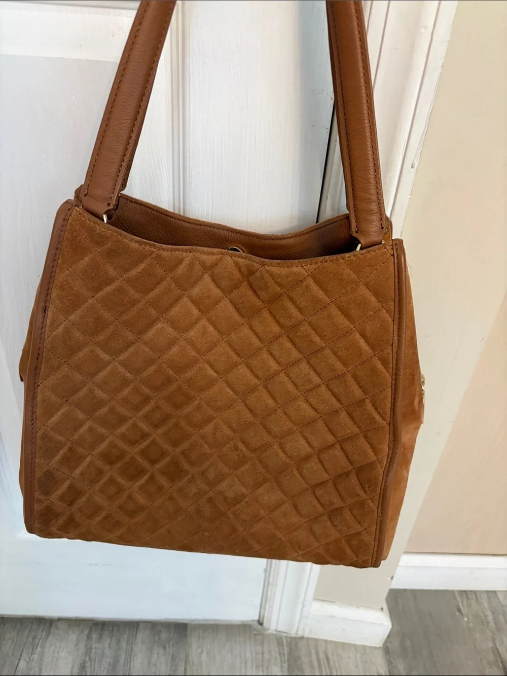 Talbots Brown Suede Leather Purse